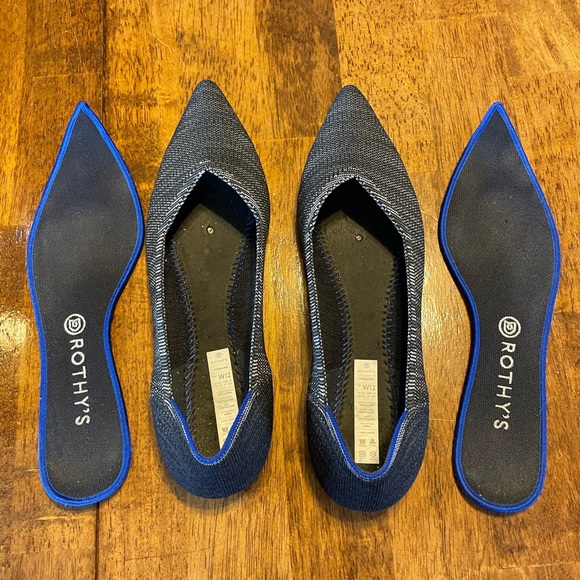 Rothy’s EUC Granite Heather Point Size 12 - Picture 3 of 4